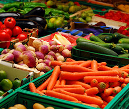 We buy local organic ingredients fresh vegetables